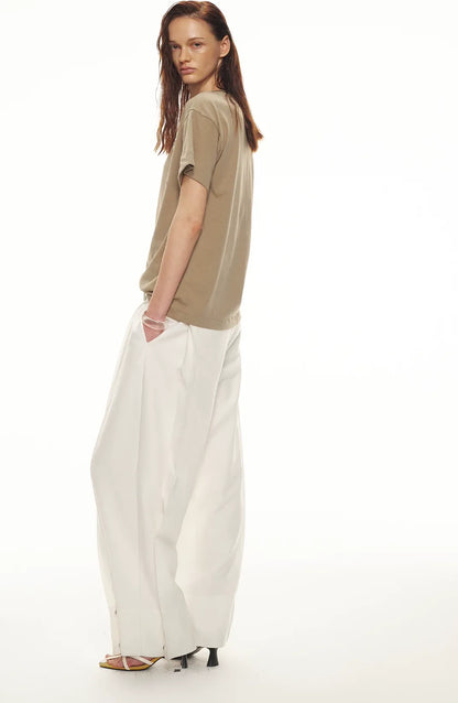 Relaxed Stylish V-Neck Short Sleeve T-Shirt