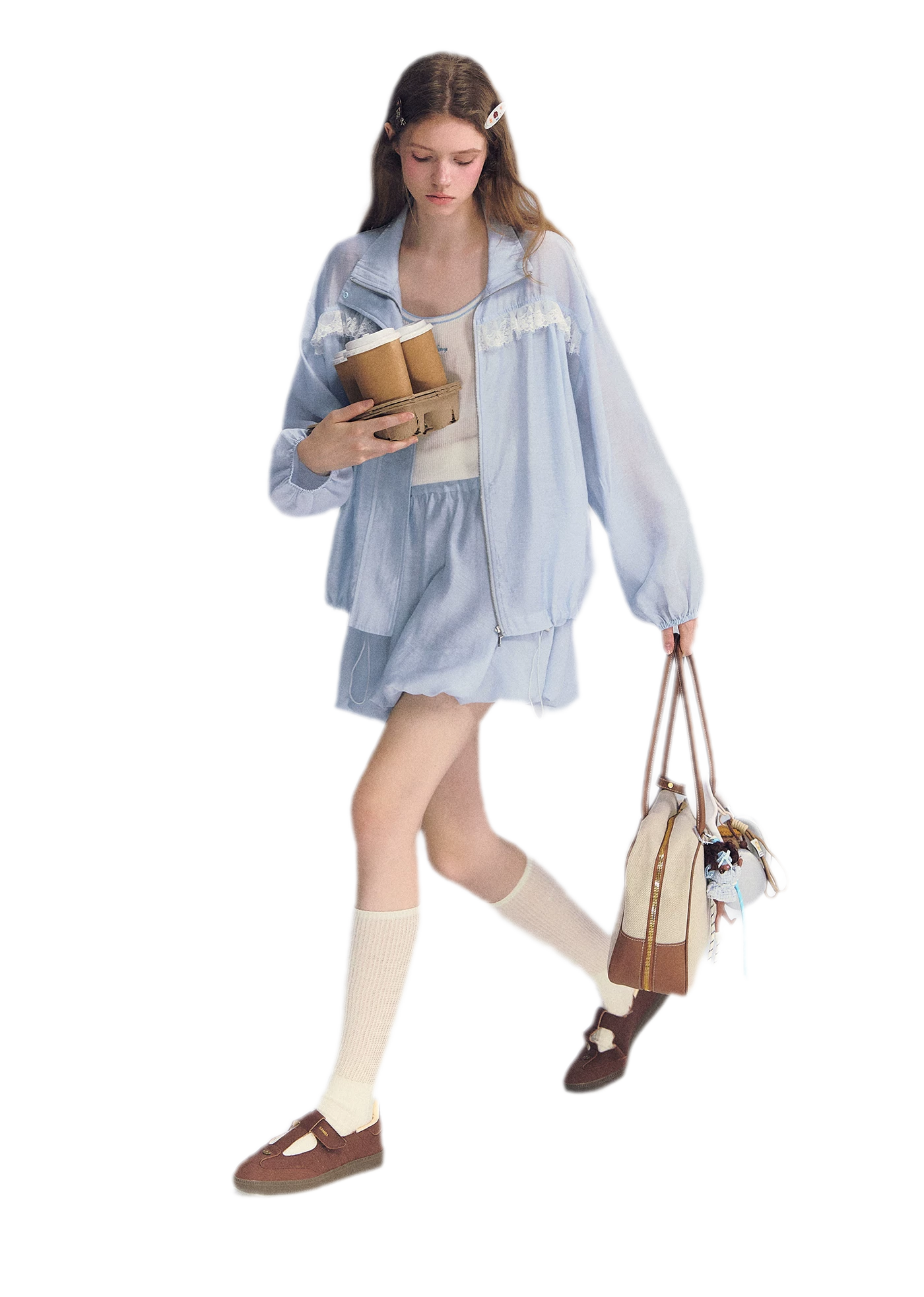 Lyocell Lace Sun Jacket Set