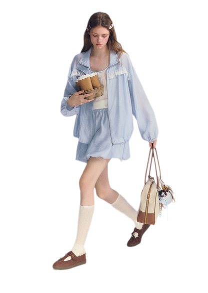 Lyocell Lace Sun Jacket Set