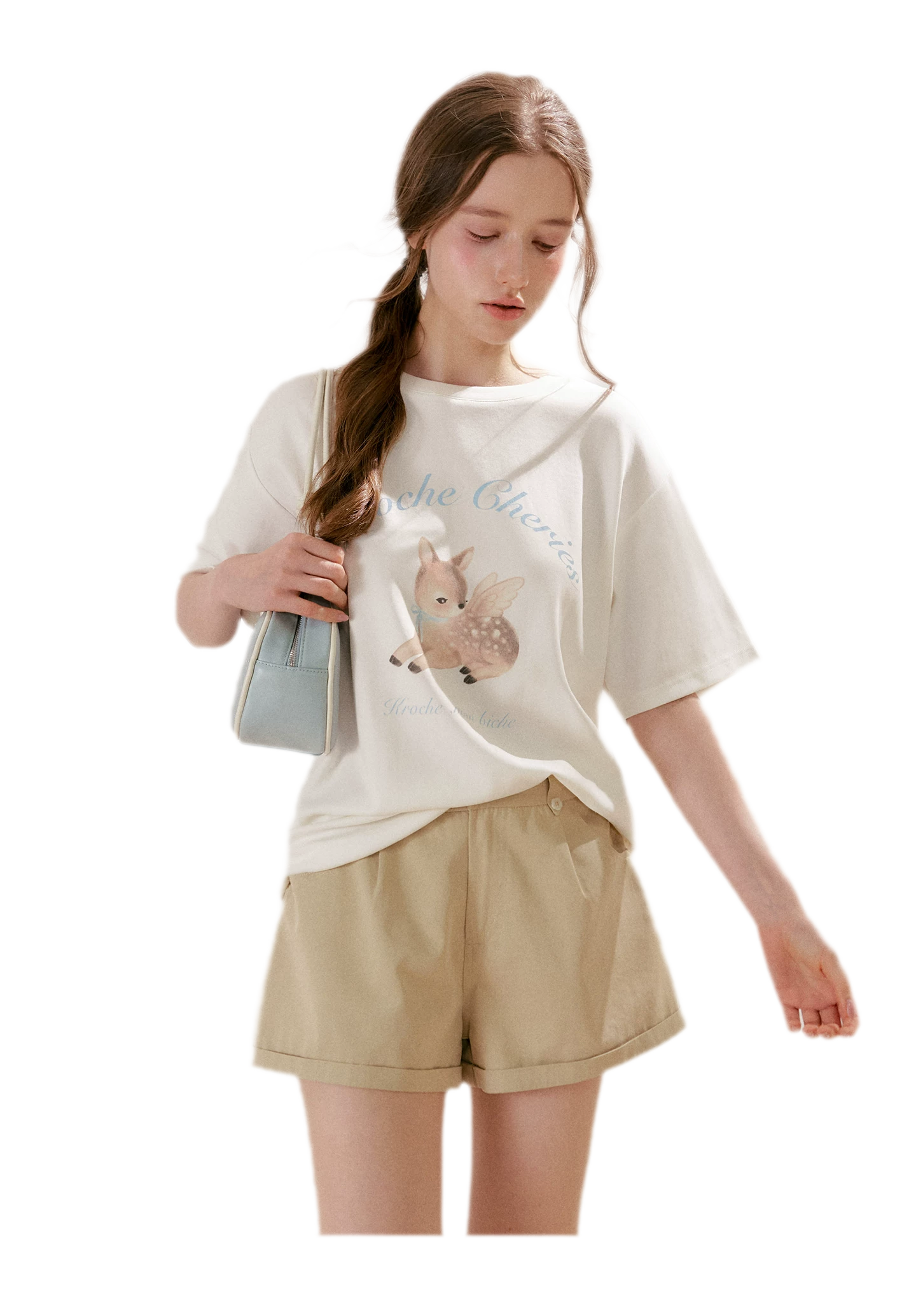 Hand-Painted Deer Tee
