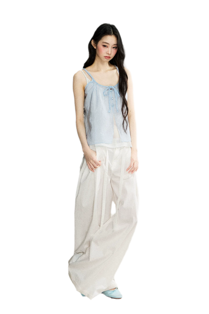 Two-Piece Tie Cardigan Set