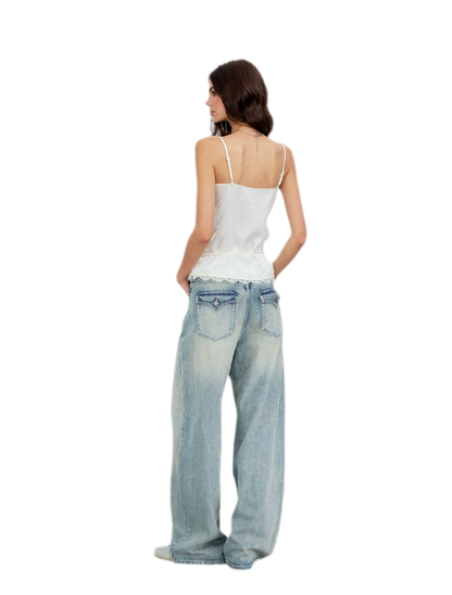 Lace Tie Waist Satin Camisole