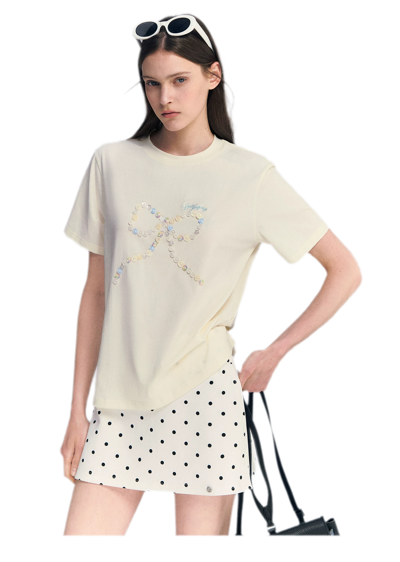 Polka Dot A-line Skort