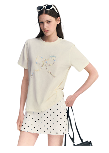 Polka Dot A-line Skort