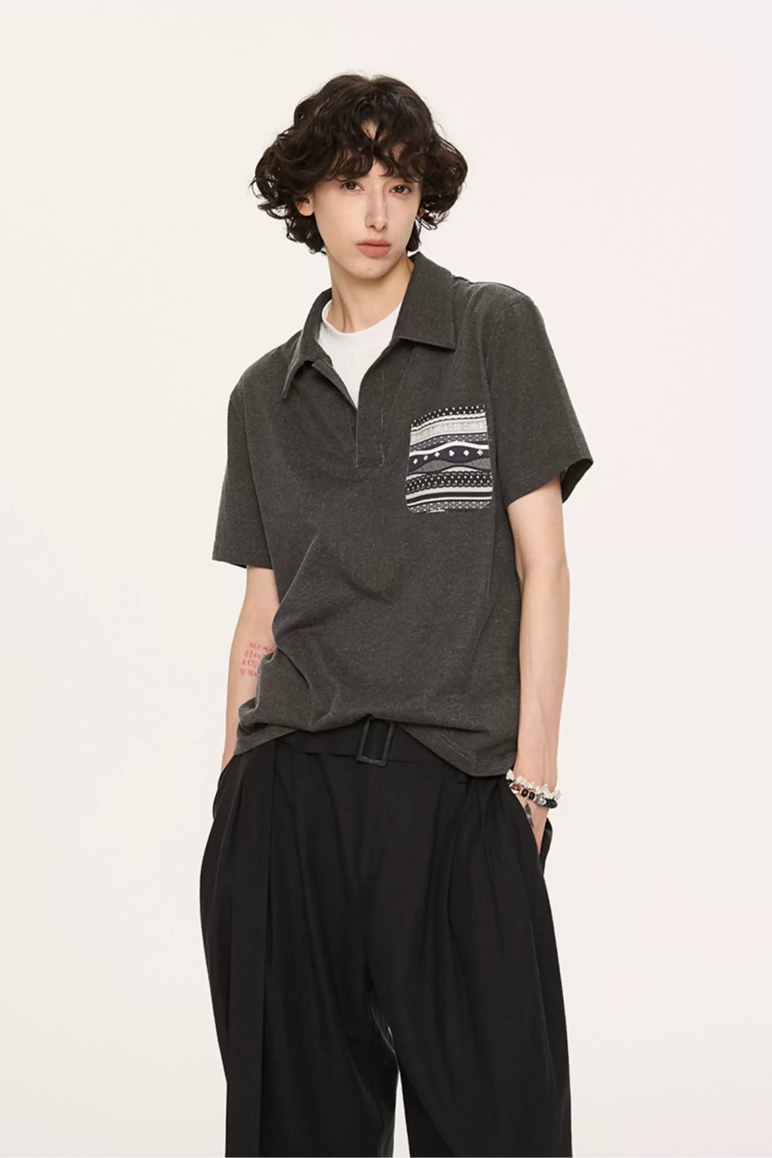 Fair Isle Tailored Polo Shirt