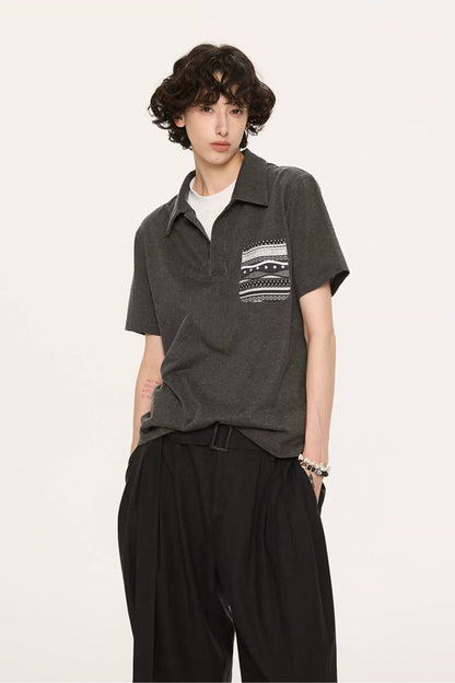 Fair Isle Tailored Polo Shirt