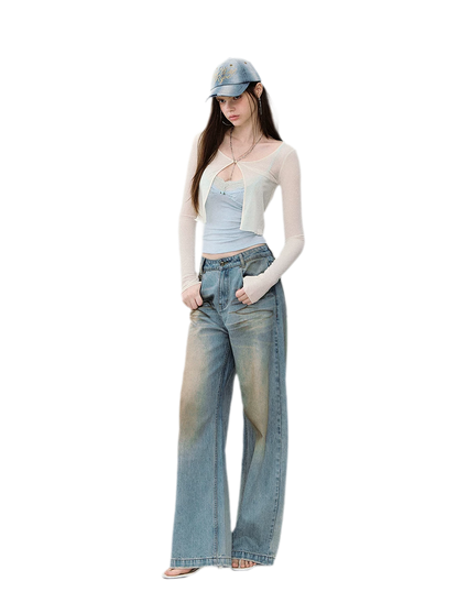 Sheer Cropped Sun Cardigan