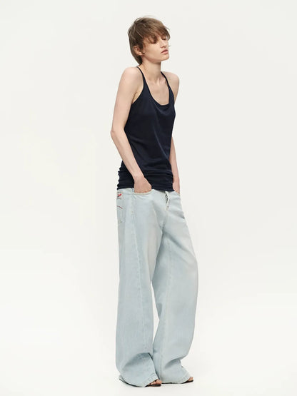 Lyocell Ruched Racerback Tank