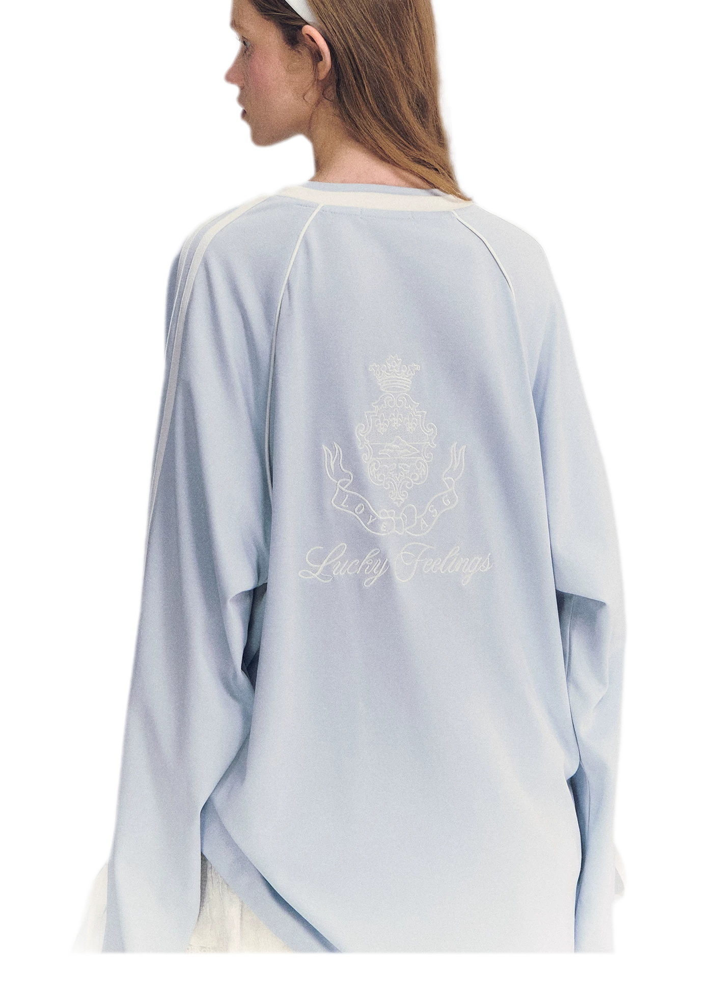 Colorblock Bow Embroidered Tee