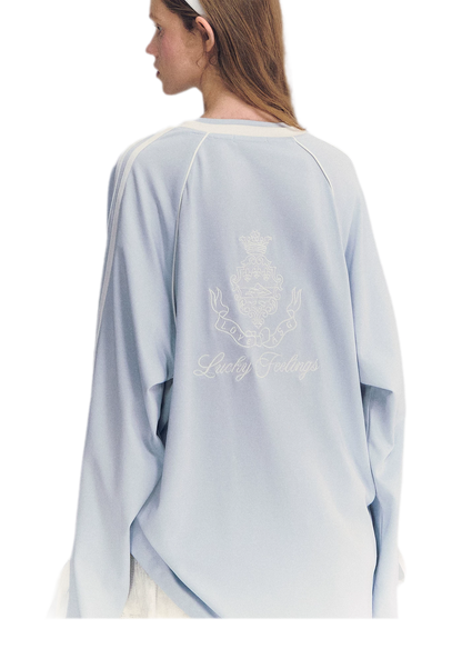 Colorblock Bow Embroidered Tee