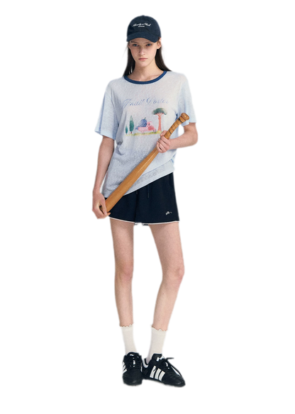Lyocell Print T-Shirt