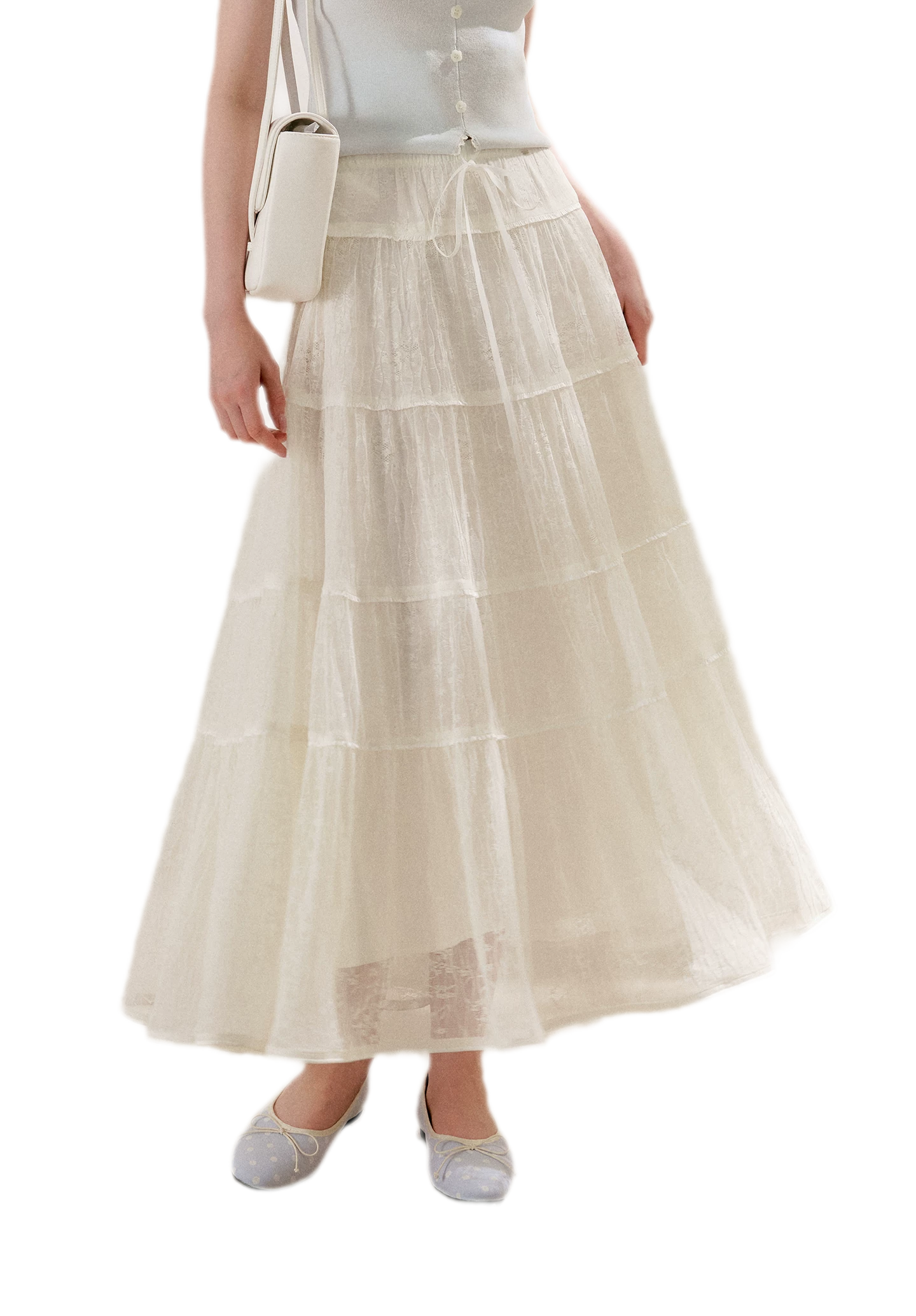Lace Tiered Skirt