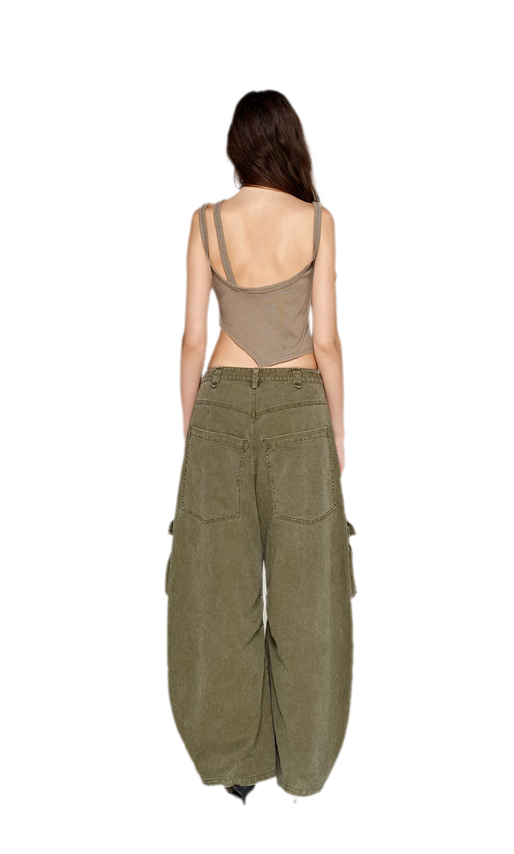 Deconstructed Asymmetric Cutout Tank Top