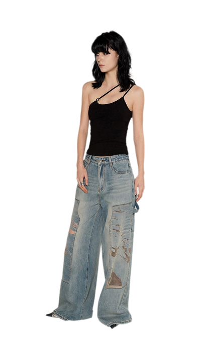 Strap Asymmetric Knit Cami