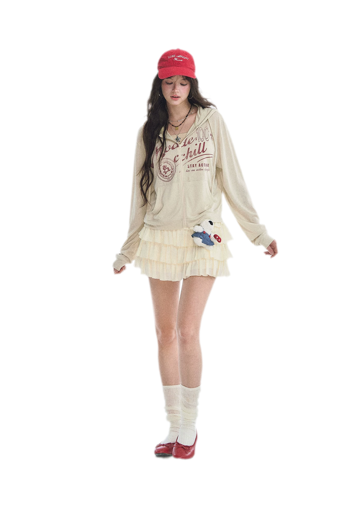Lace Tiered A-Line Skirt