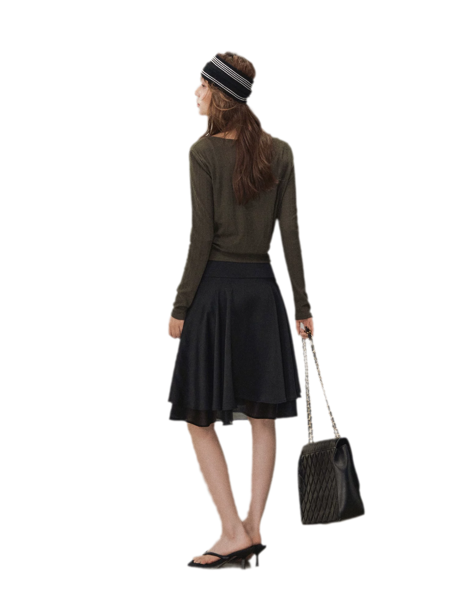 Wrap Tie Knit Top