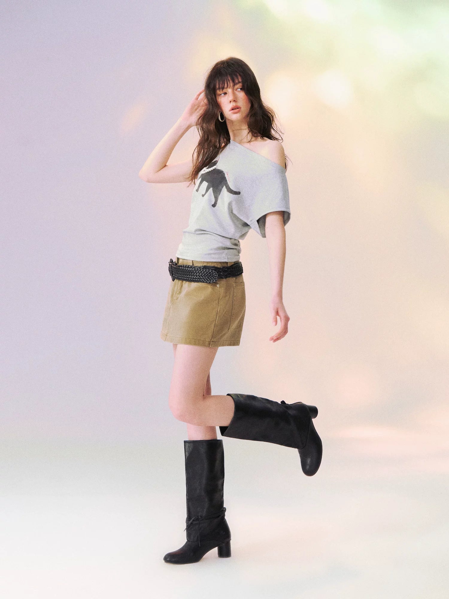 Utility Style Denim Shorts