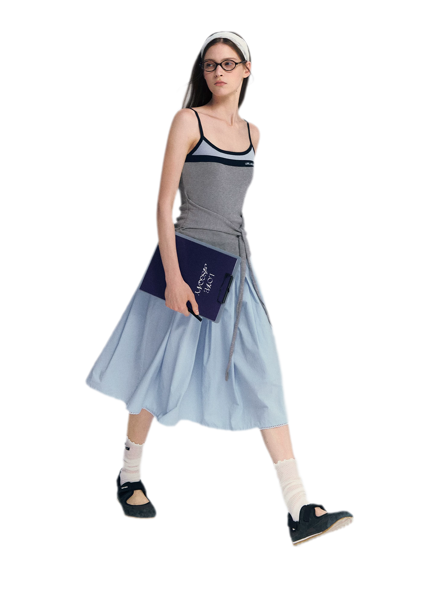 Lyocell Contrast Tie Cami