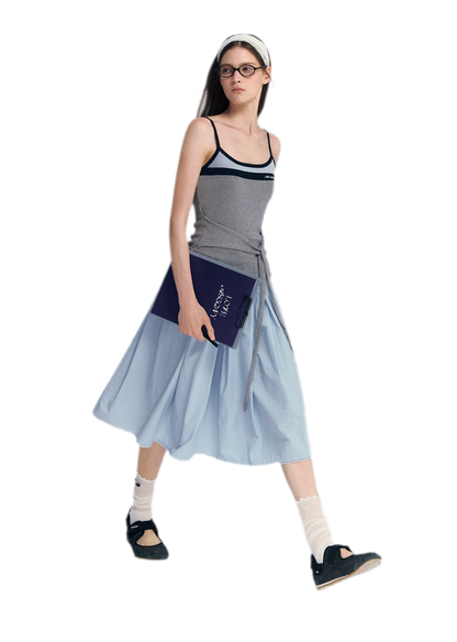 Lyocell Contrast Tie Cami