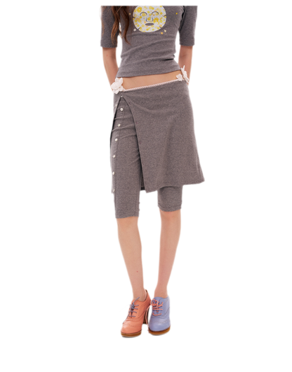 Graphic Cropped T-Shirt Set