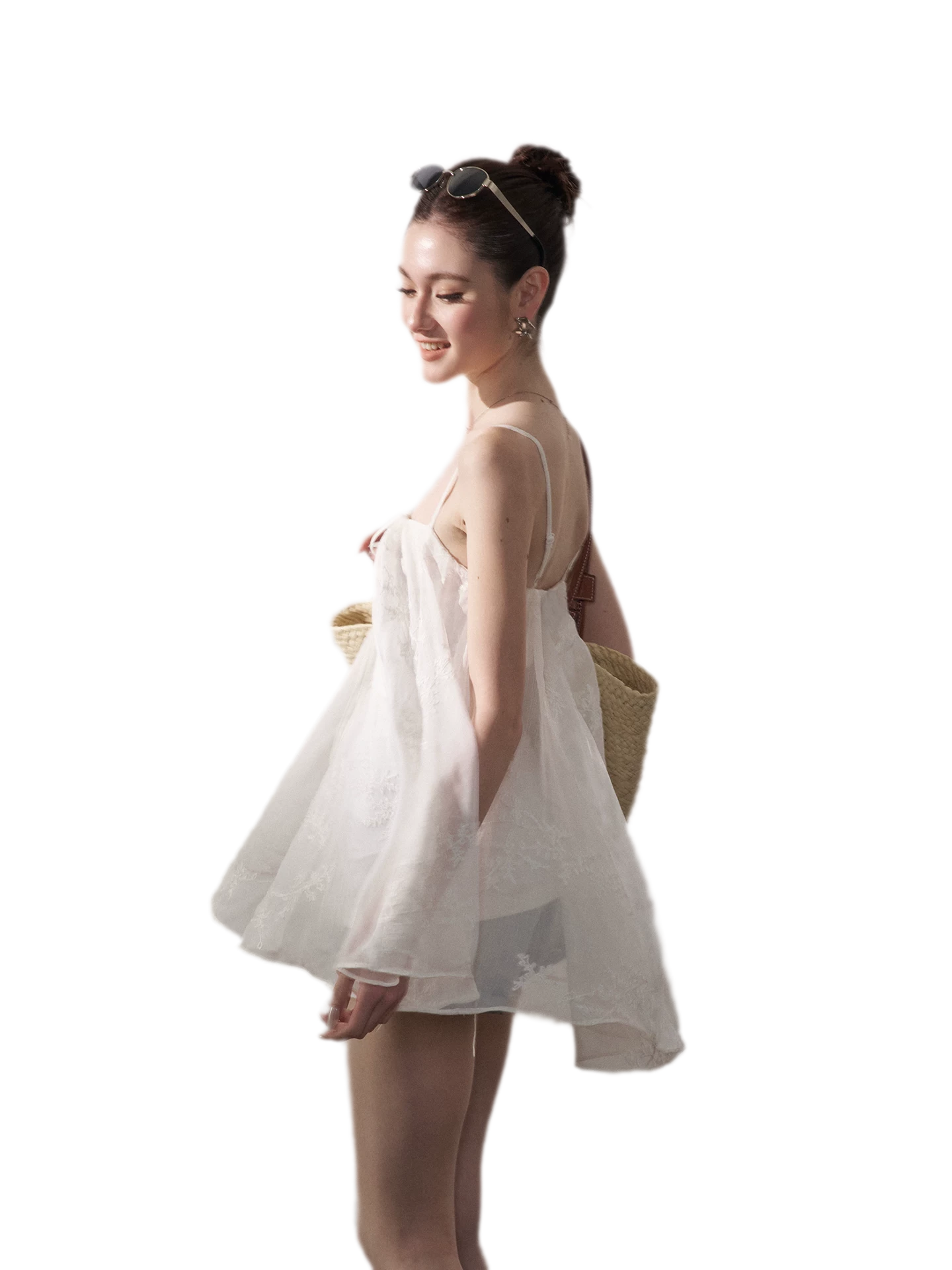 Sheer Chiffon A-Line Cami