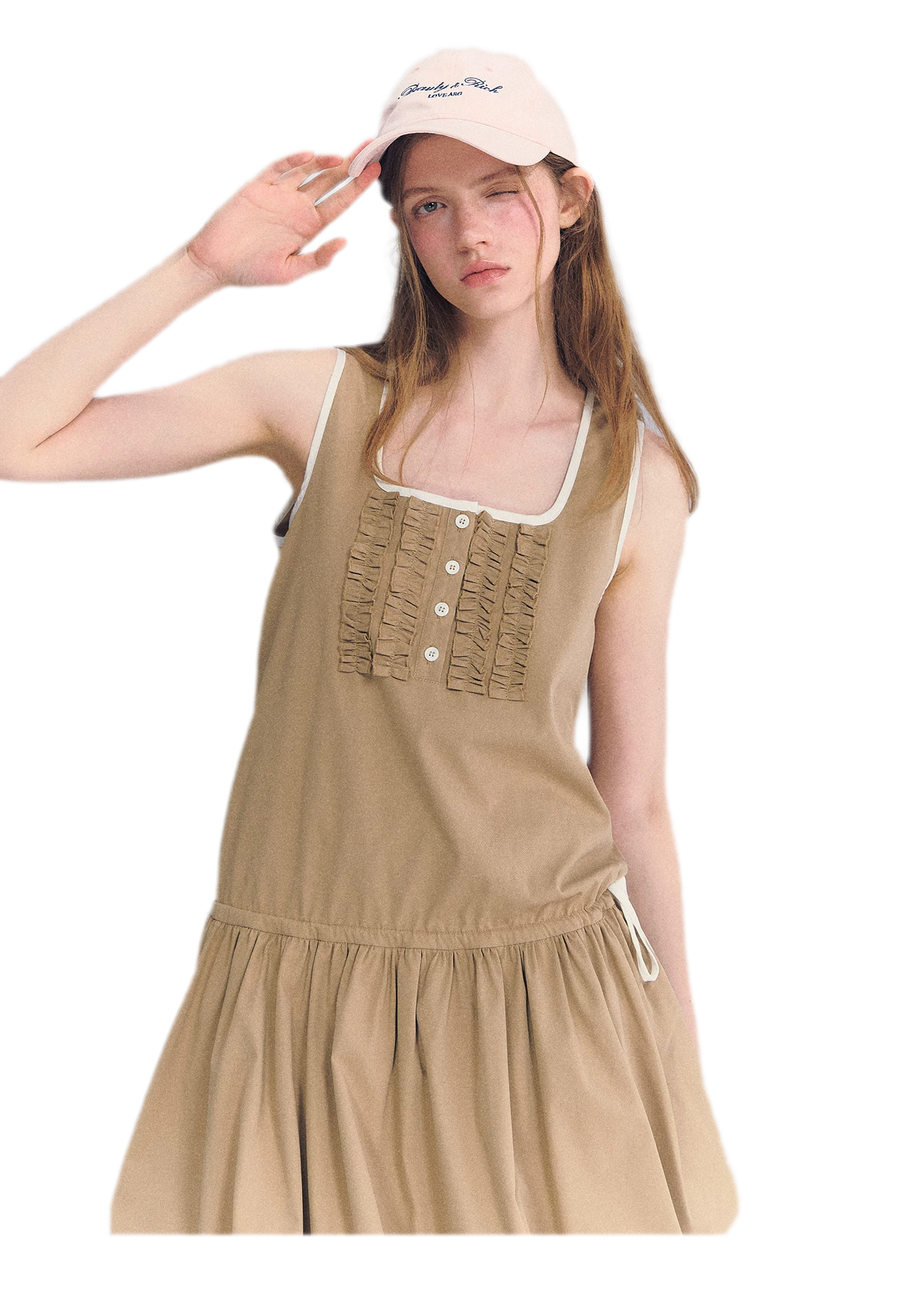 Ruched Lace Bubble Dress