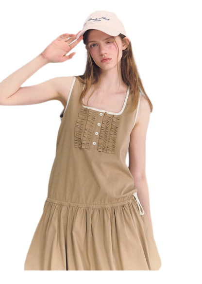 Ruched Lace Bubble Dress