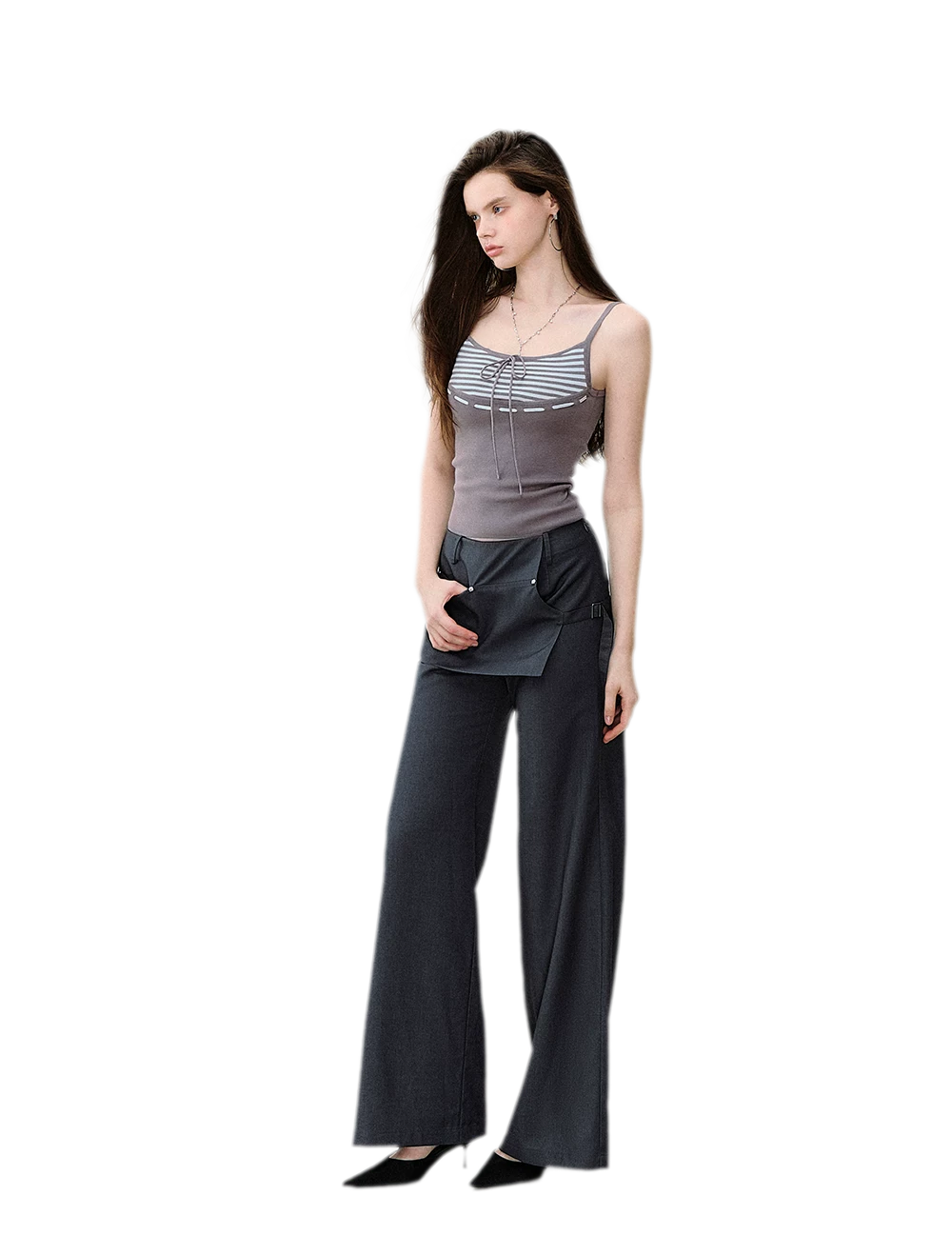 Textured Stripe Knit Set