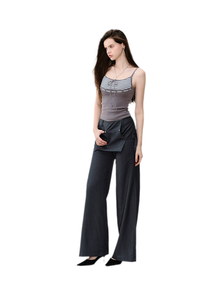 Textured Stripe Knit Set