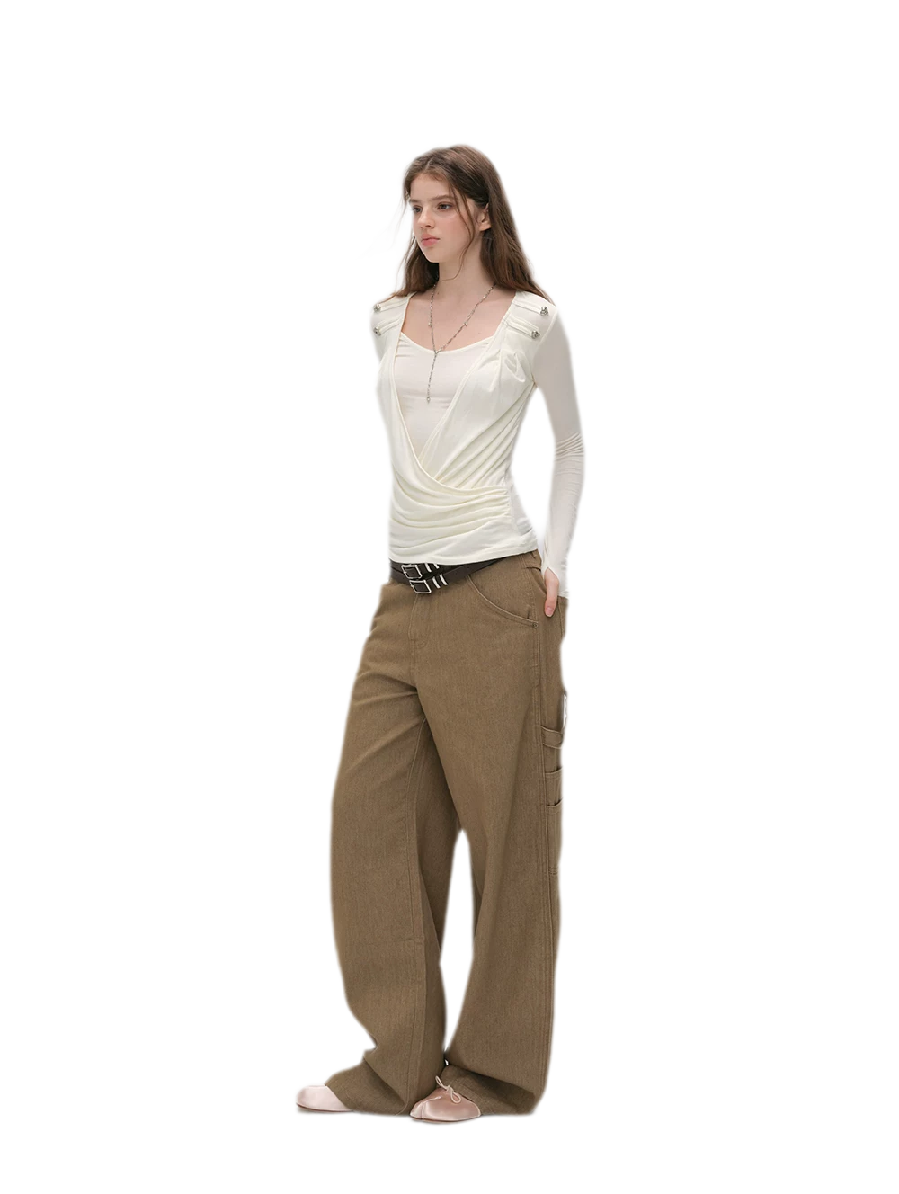Modal Draped Layered Top