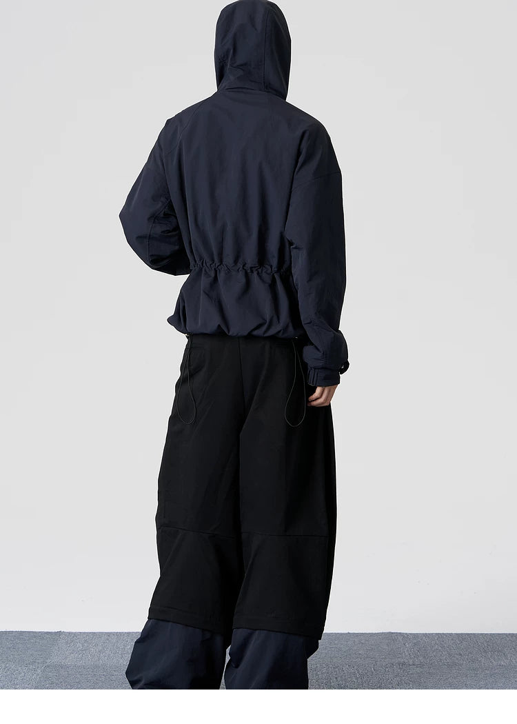 Reversible Hooded Windproof Jacket