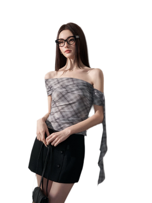 Gray Black Plaid / S