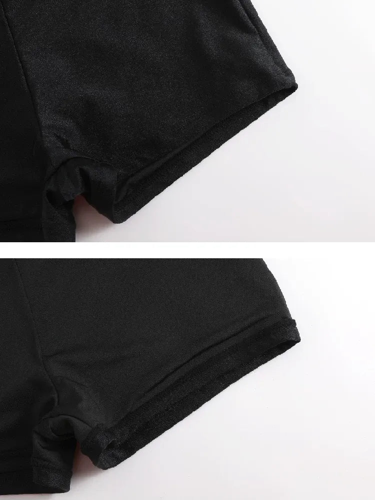 Asymmetric Ruffle Swimdress