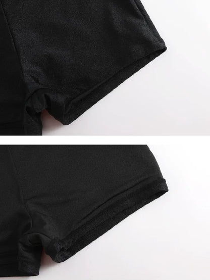 Asymmetric Ruffle Swimdress