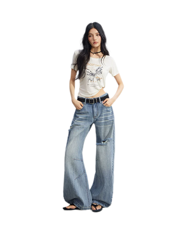 Butterfly Ruched Tee