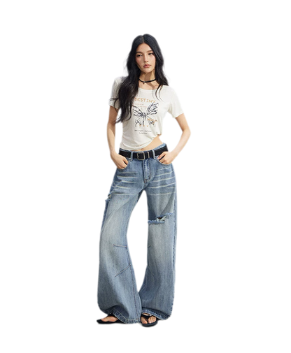 Butterfly Ruched Tee