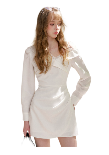 Romantic Encounter Lace Short Dress