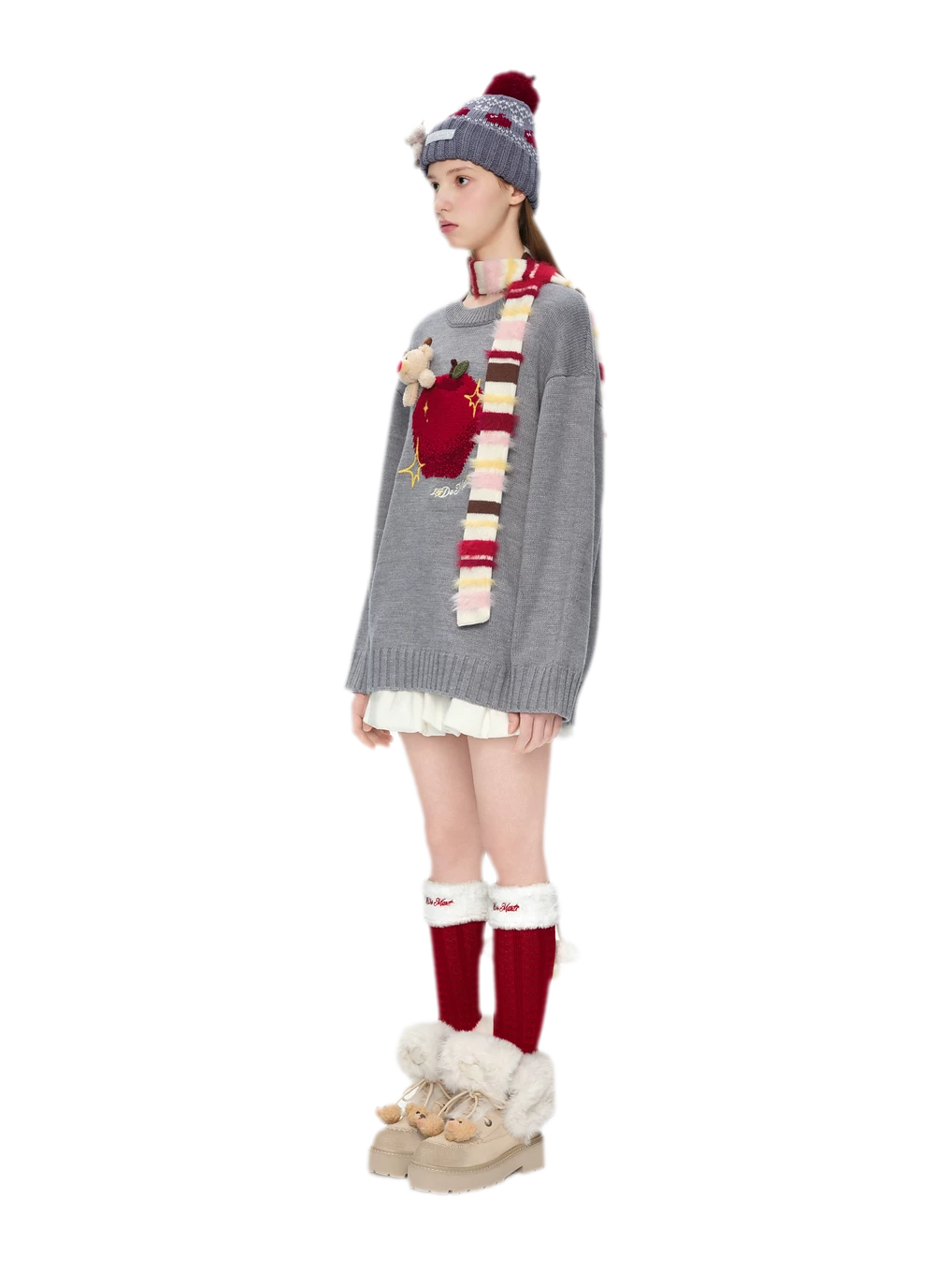 Plush Cuff Chunky Mid-Calf Boots
