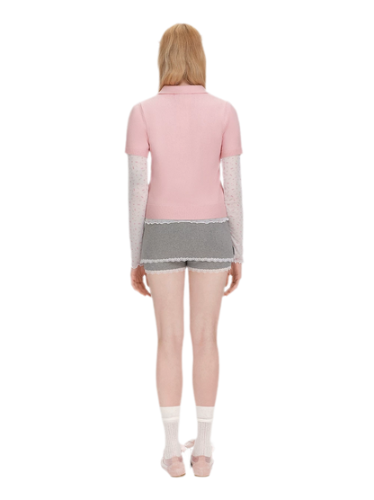 Polo Knit Short Sleeve Tee