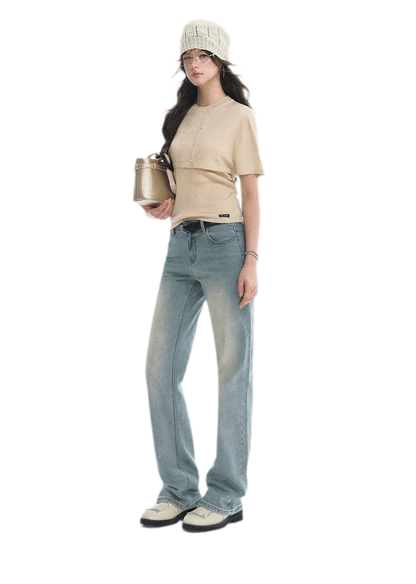 Double-Breasted Cropped Cape Cardigan