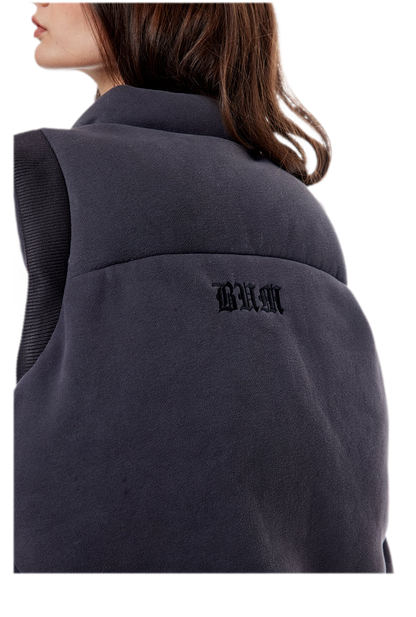 Fur Trim Hooded Vest