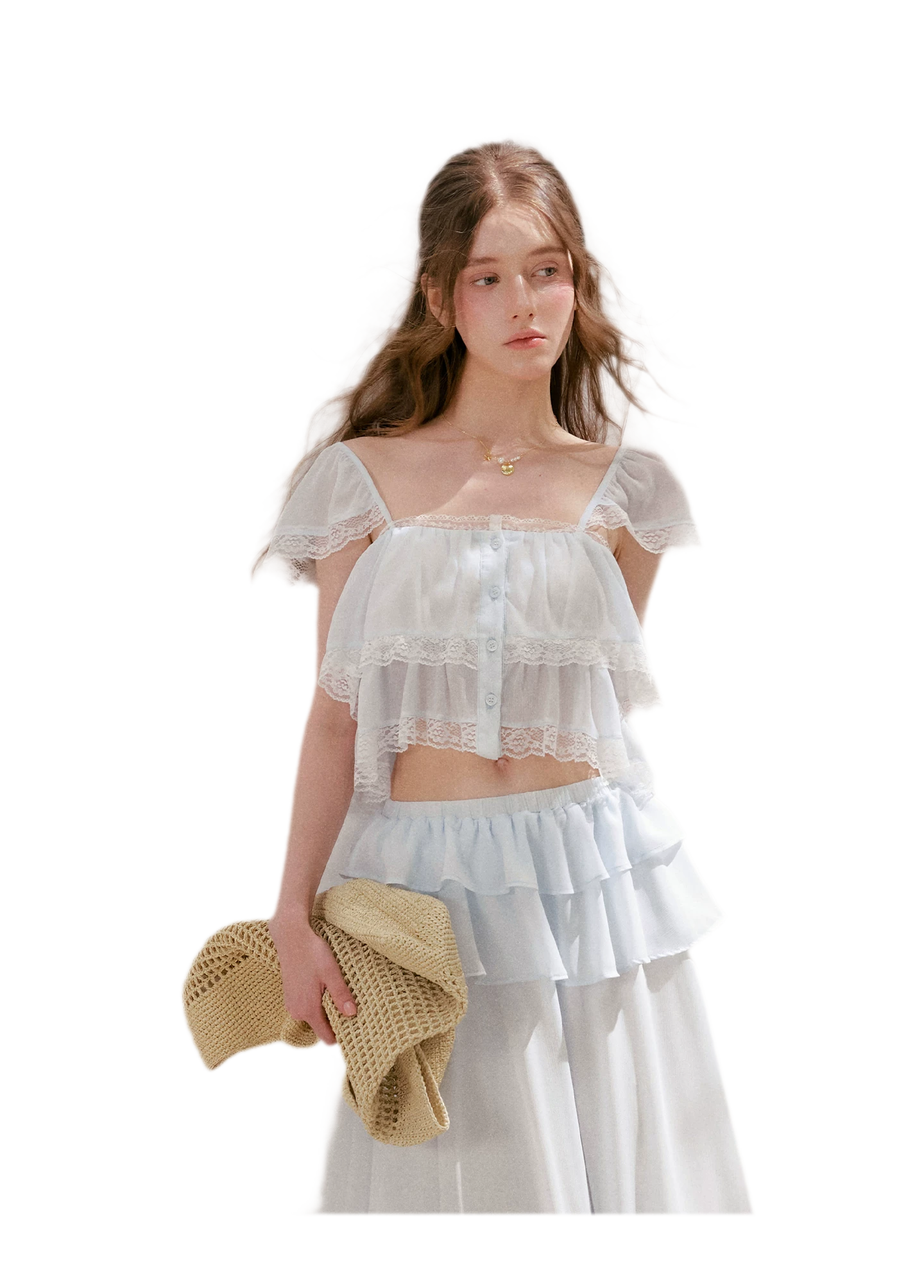 Romantic French Lace Two-Piece Set