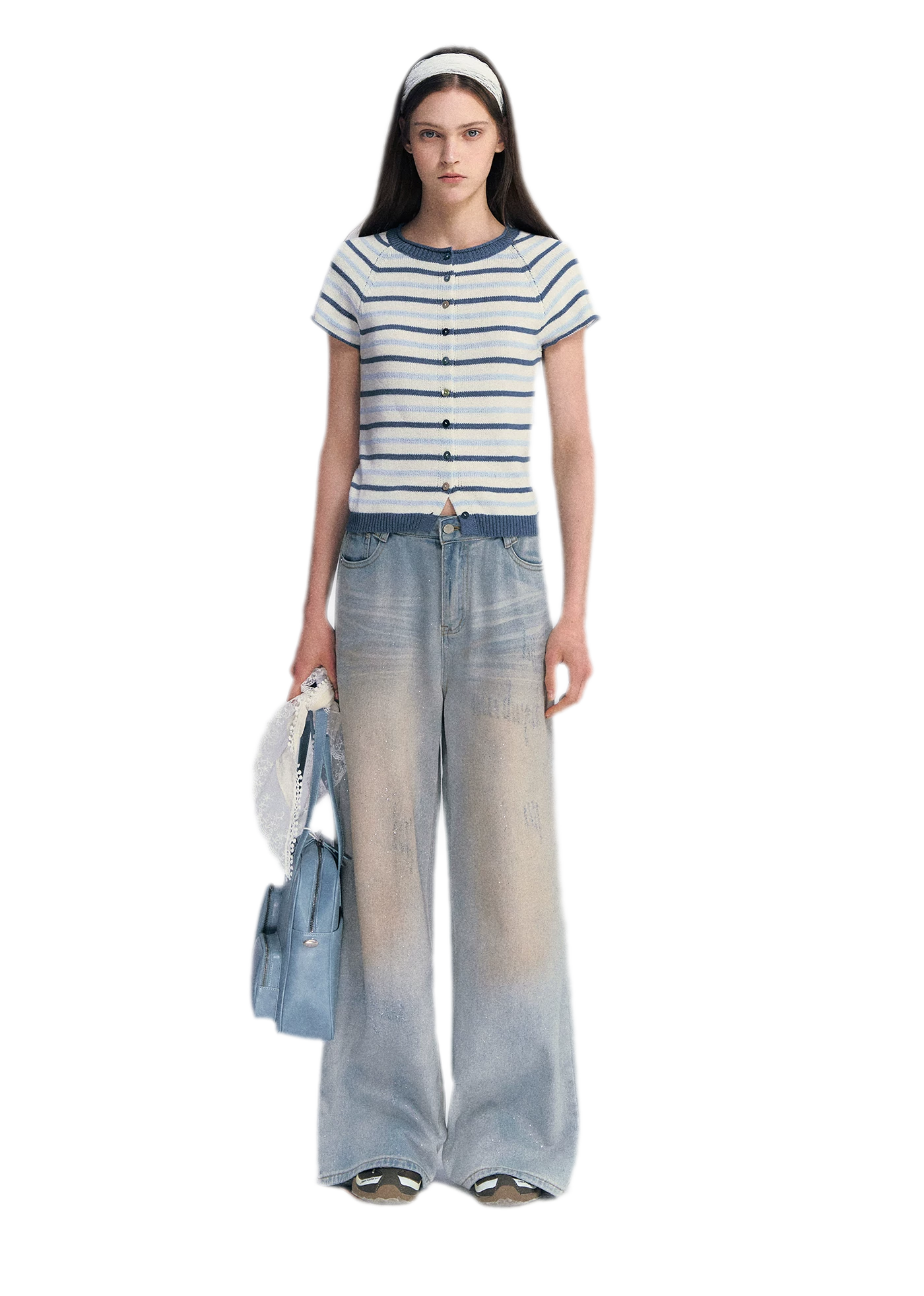 Striped Knit Cardigan