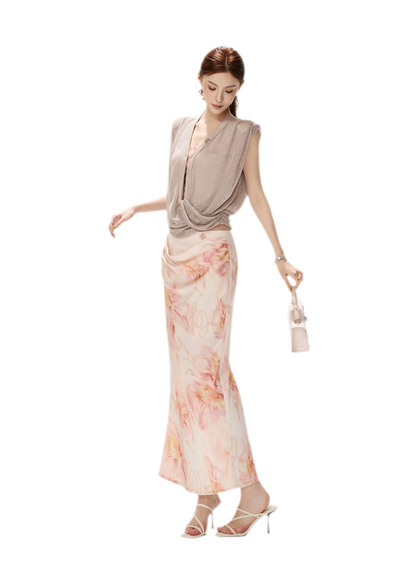 Shimmer Knit Twist Top