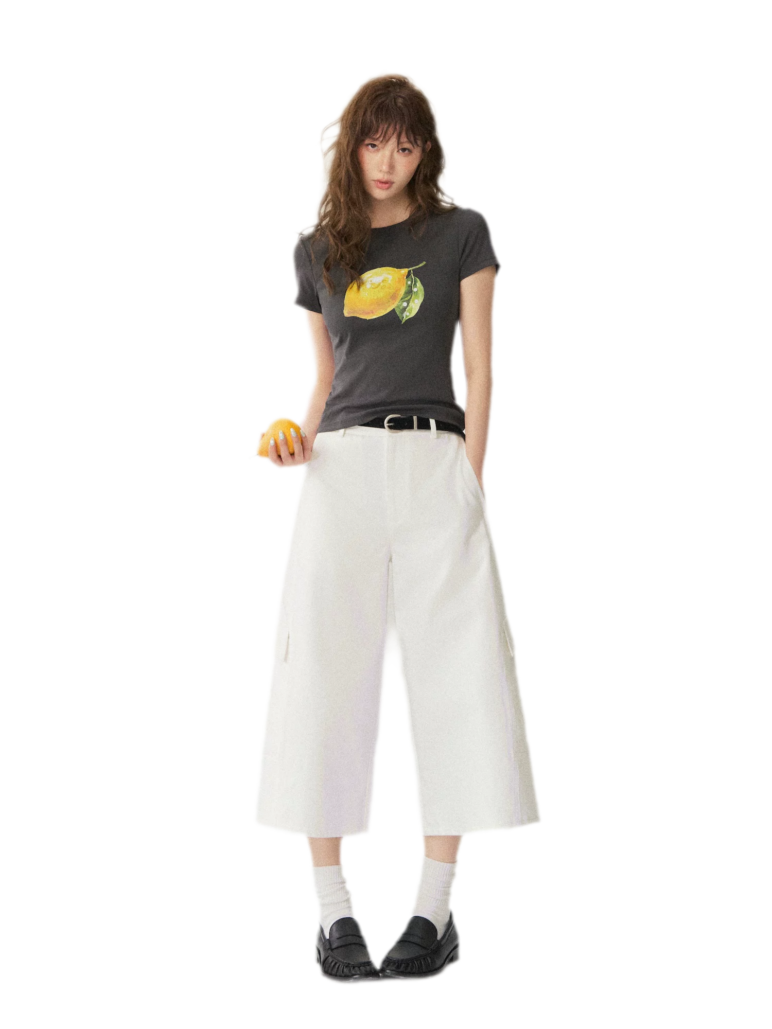 Utility Denim Capri Pants