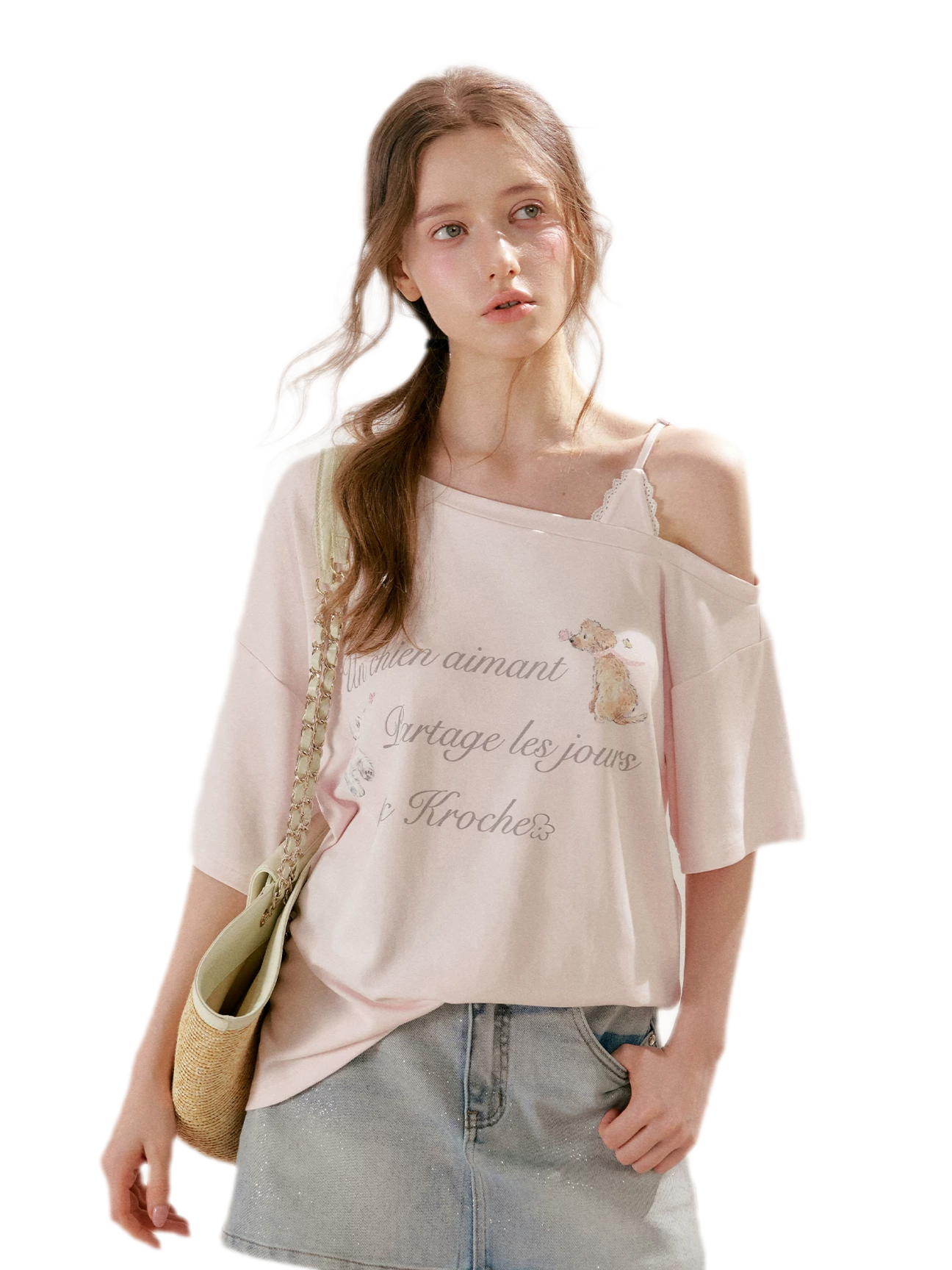 Modal Cotton Lace Tee