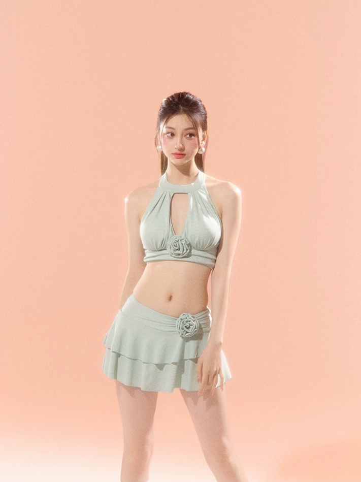 Halter Keyhole Swim Set