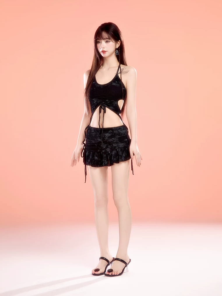 Skirt Shorts Bikini Set