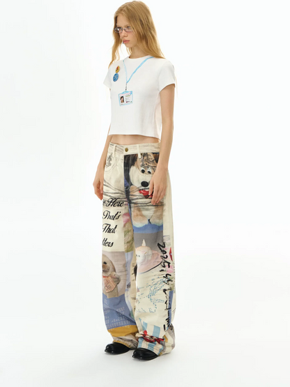 Graphic Print Short T-Shirt