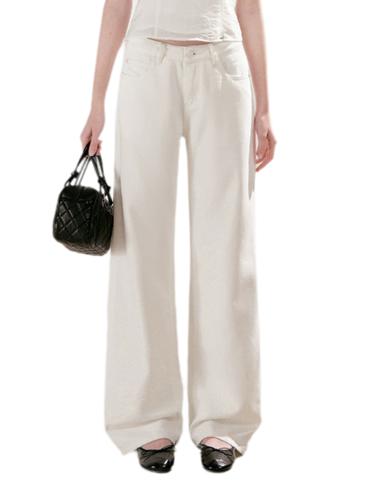 Lyocell Cotton Straight Jeans
